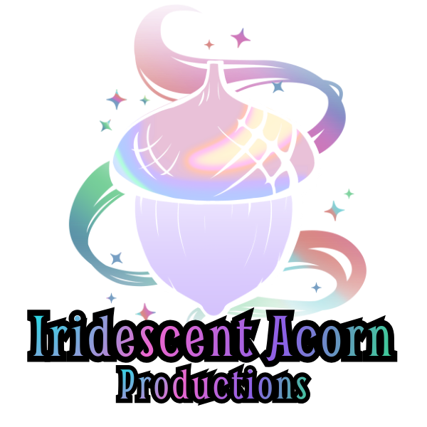 Iridescent acorn productions logo